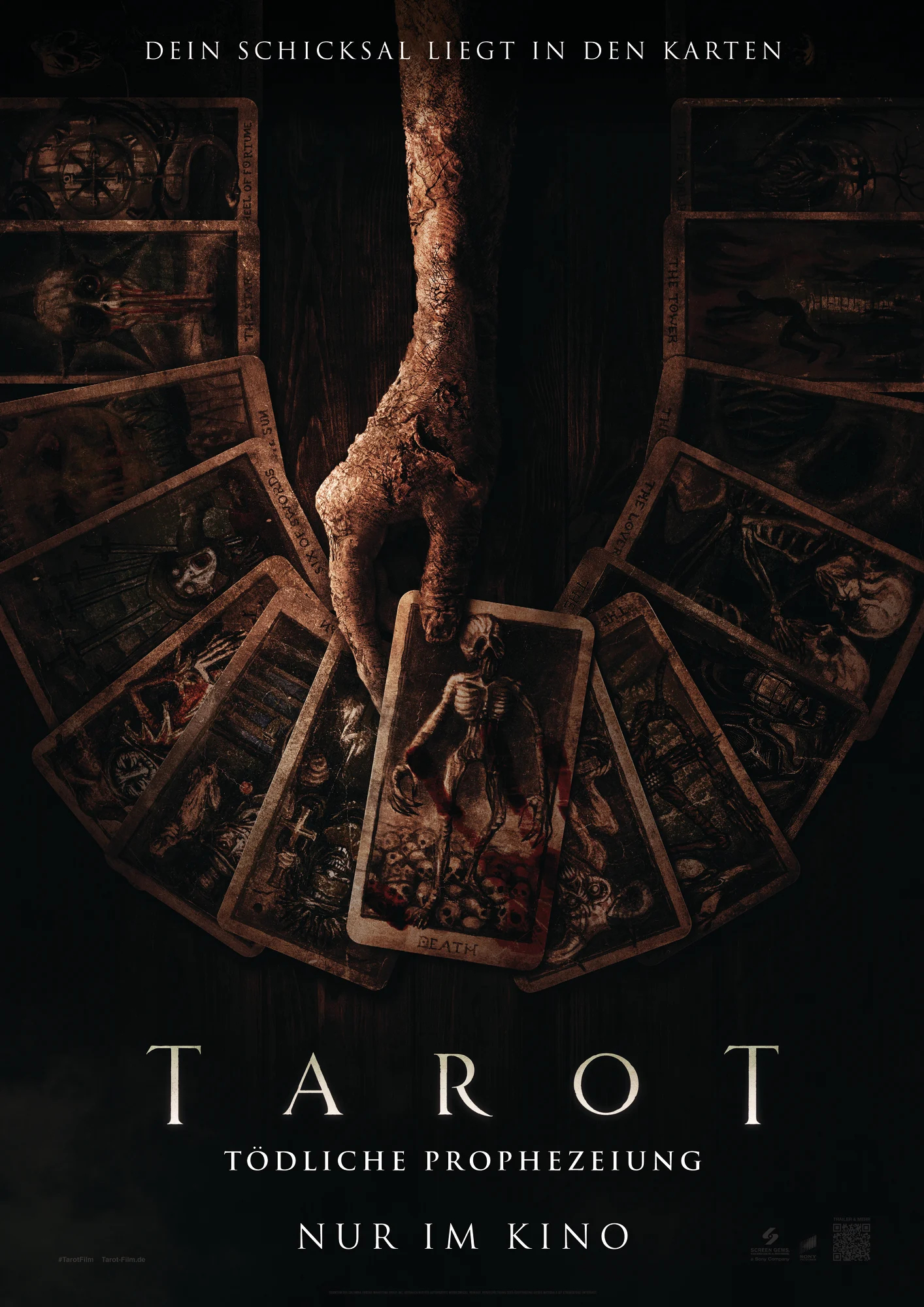Filmplakat: TAROT - TÖDLICHE PROPHEZEIHUNG